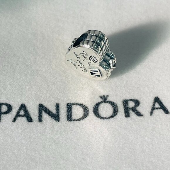 Pandora Heart House Happy Place Dangle Charm Pendant, S925 Sterling Silver - Picture 4 of 4